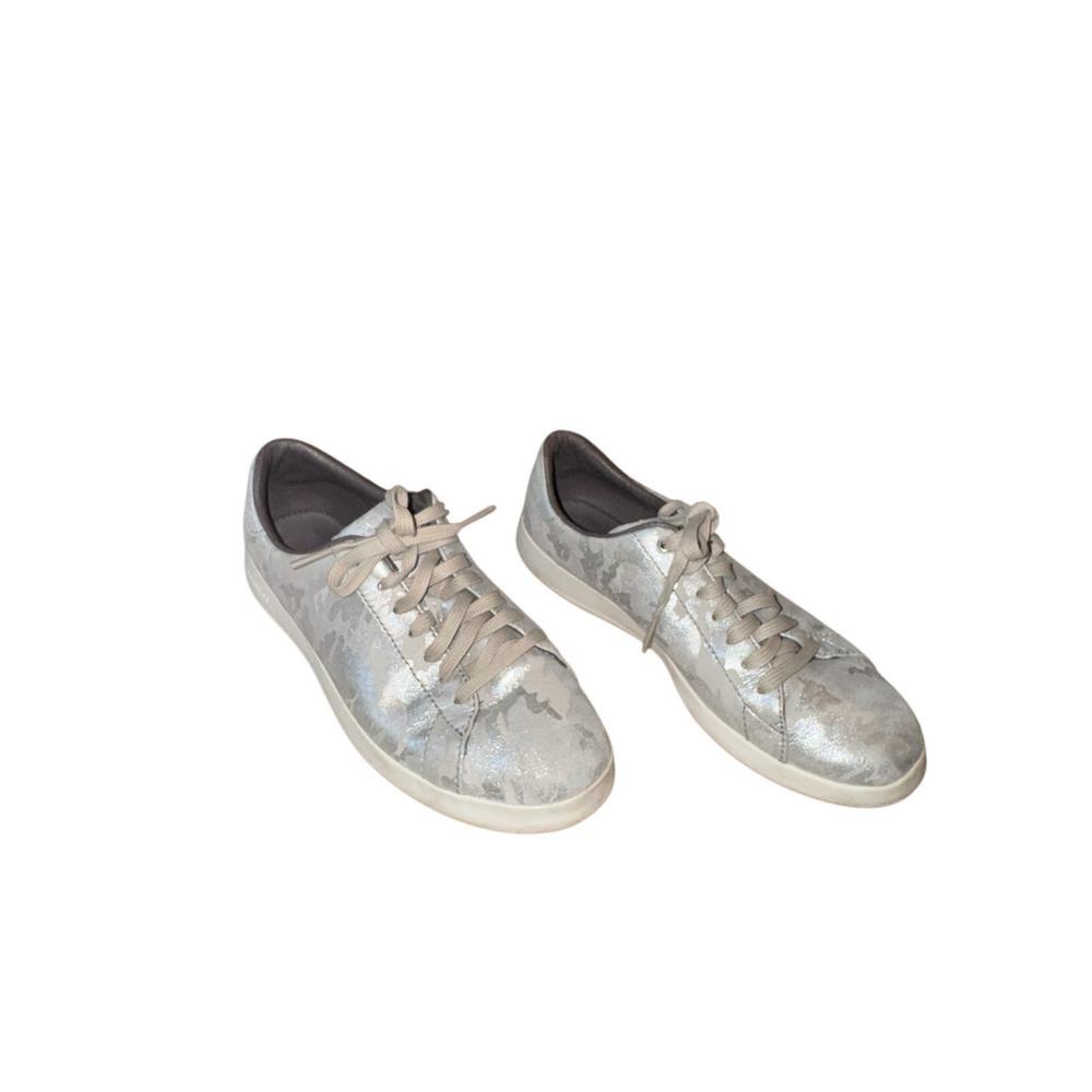Cole Haan women's grand pro silver camo sneakers sz 7.5